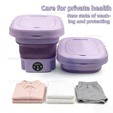 1.8L Portable Foldable Mini Washing Machine with Spinner
