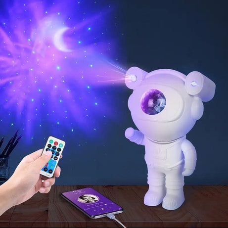 Astronaut Galaxy Projector Lamp with Remote Control – Nebula Star Ceiling Light for Kids