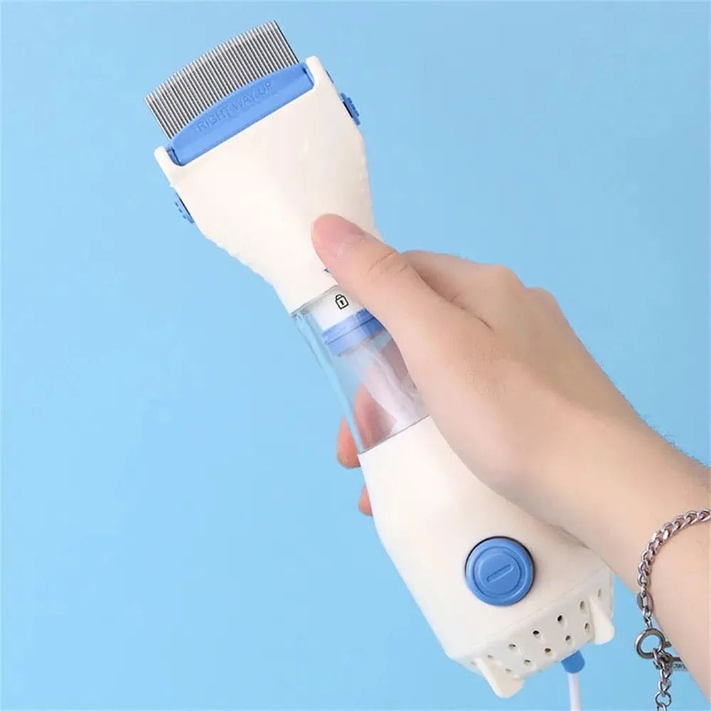 Electric V-Comb Anti-Lice Device with 4 Filters – Hair & Scalp Lice Comb