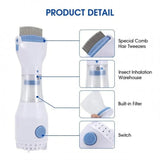 Electric V-Comb Anti-Lice Device with 4 Filters – Hair & Scalp Lice Comb