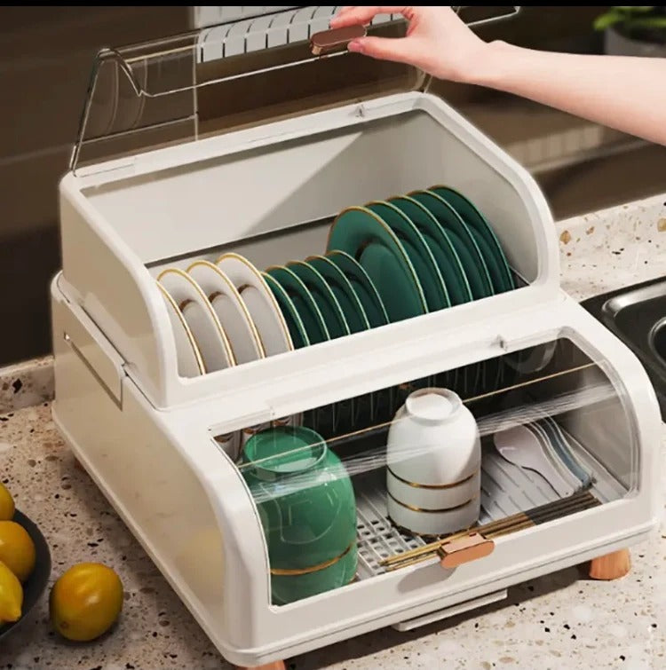 Modern Mini Sideboard Kitchen Rack, Dining Room Storage Space Saving kitchen Cabinet Organizer, Kitchen Dish Drying Drain Rack