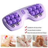 Manual Foot Massager Roller with Acupoint Beads for Foot & Arch Relaxation