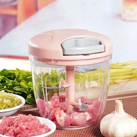Manual Garlic Press Crusher & Multifunctional Food Chopper