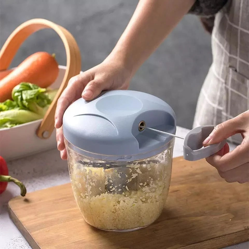 Manual Garlic Press Crusher & Multifunctional Food Chopper