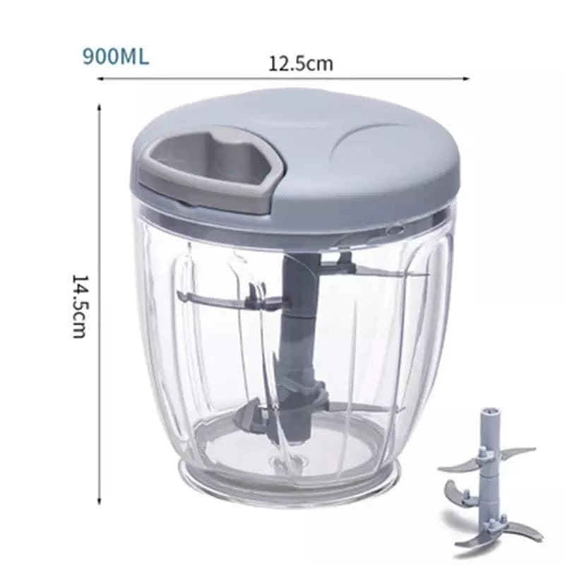 Manual Garlic Press Crusher & Multifunctional Food Chopper