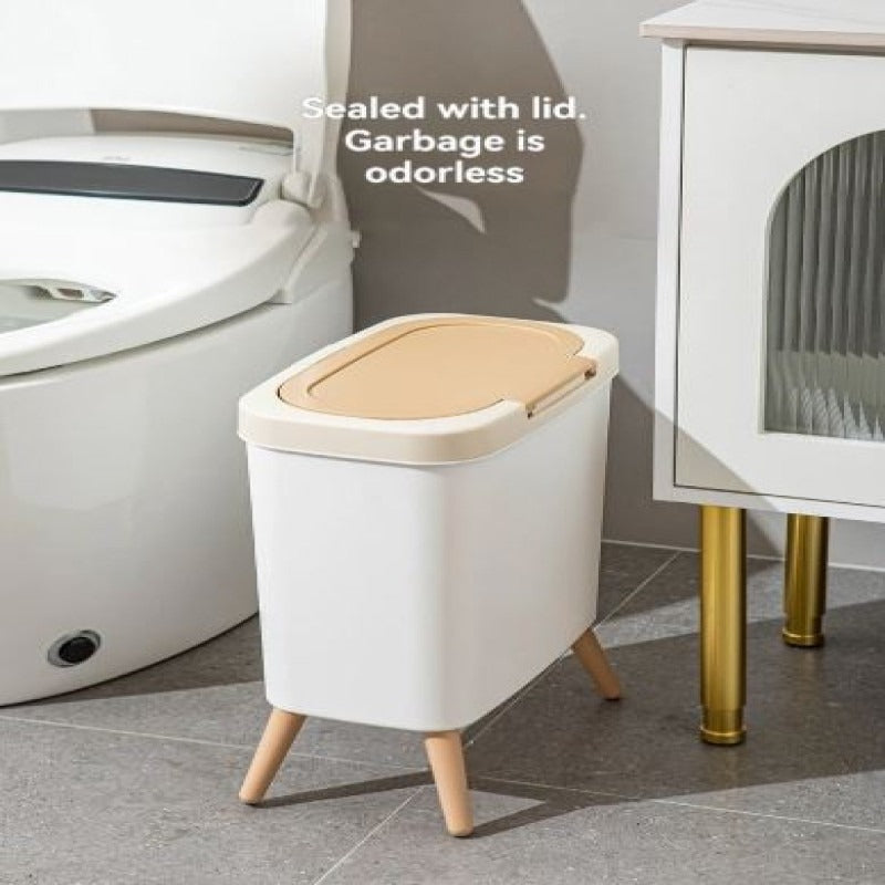 Kitchen Bathroom Living Room Household Trash Can with Press Lid view 4 - Nexusmart Pakistan