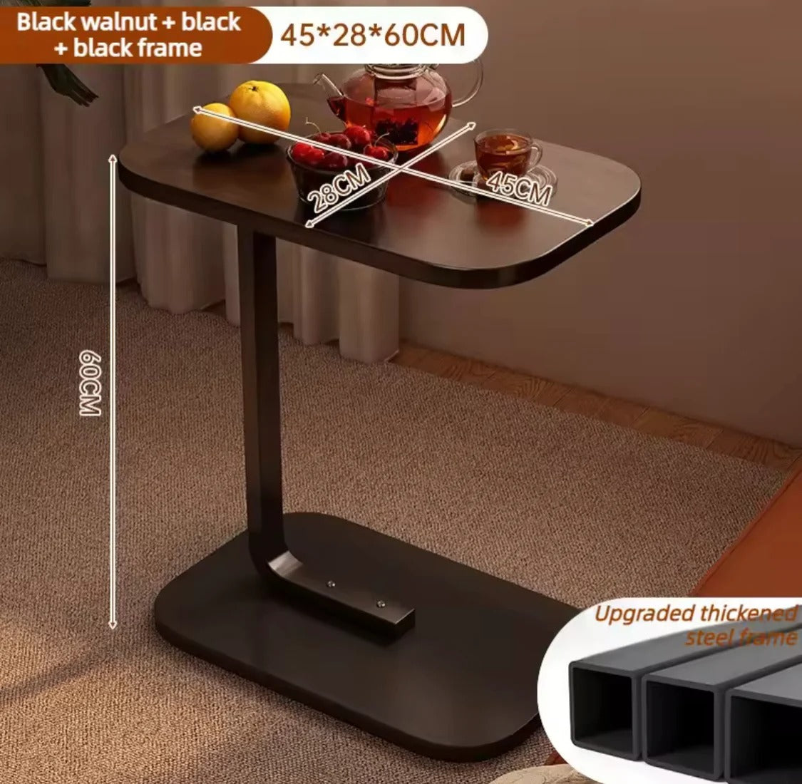 Multifunctional Wooden Bedside & Sofa Side Table – Square Mini Coffee Table