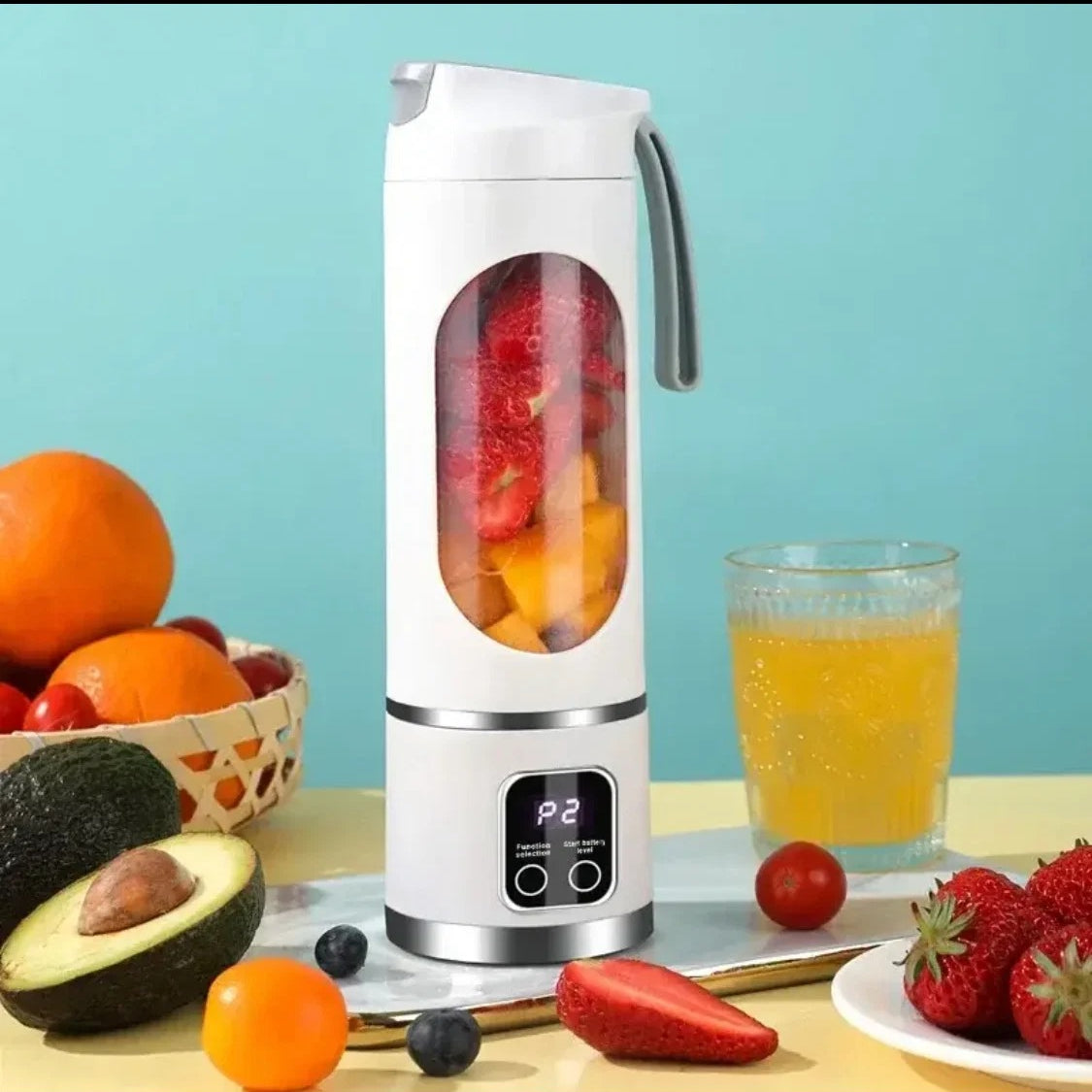 450ml Rechargeable Portable Blender for Shakes & Smoothies  Mini Electric Fruit Juicer