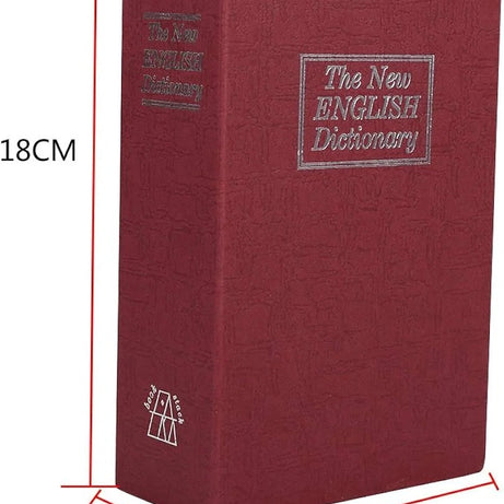 Secret Dictionary Book Safe with Lock – Portable Hidden Cash Storage Box