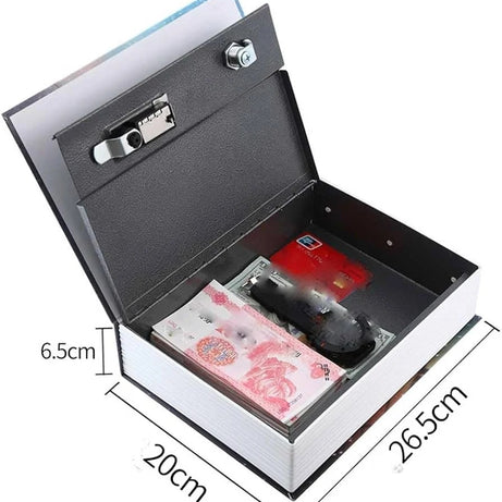 Secret Dictionary Book Safe with Lock – Portable Hidden Cash Storage Box