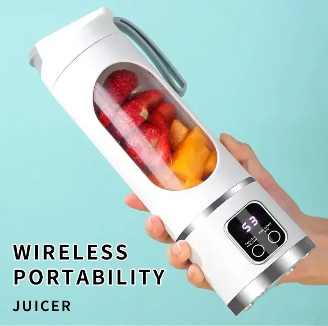 450ml Rechargeable Portable Blender for Shakes & Smoothies  Mini Electric Fruit Juicer