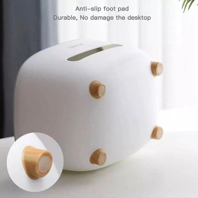 Ecoco Stylish Tissue Box Holder with Remote Holder Organizer