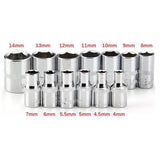 40 Pcs Metric Socket Wrench Set with Ratchet and Organizer Case