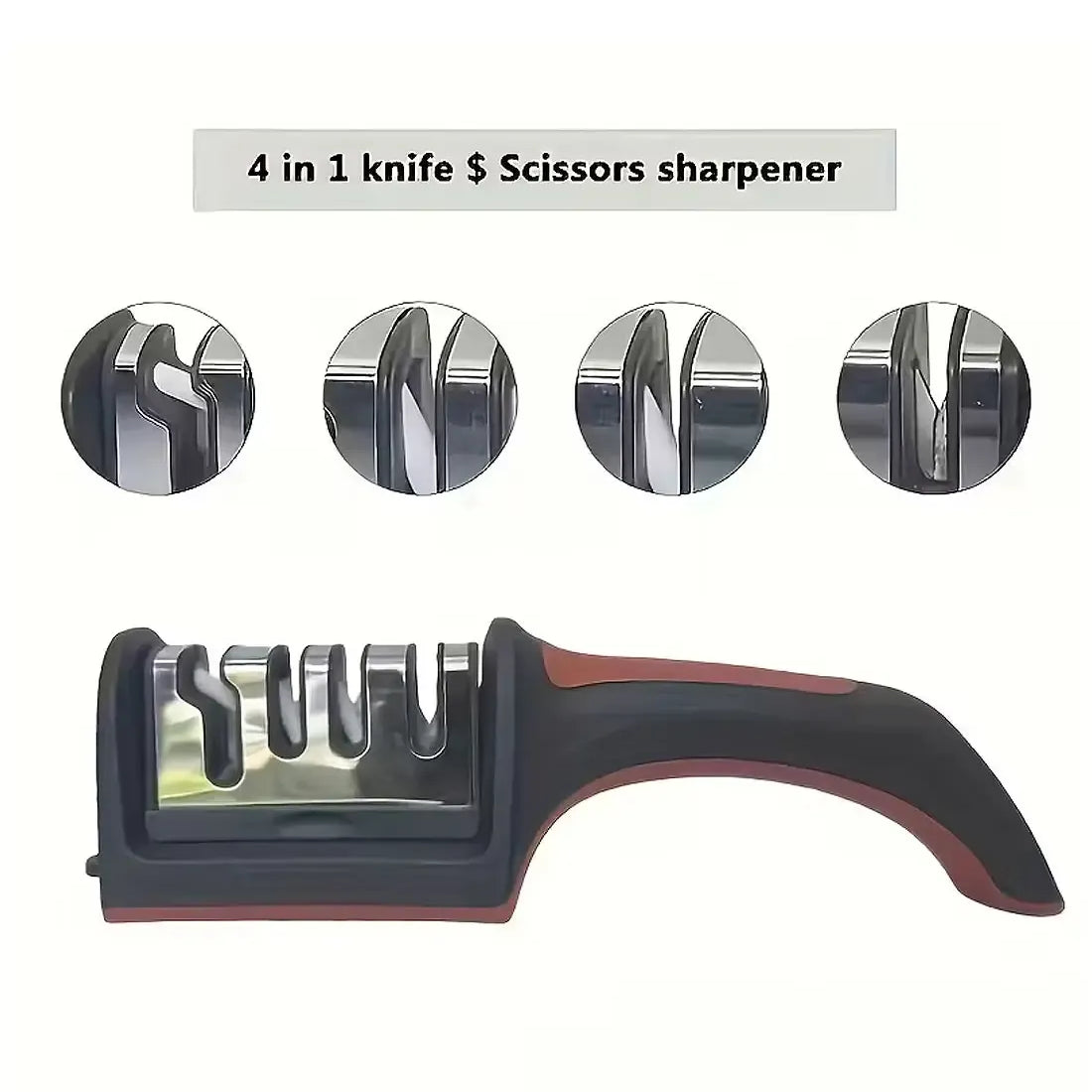 Kitchenly 4-in-1 Adjustable Kitchen Knife Sharpener view 5 - Nexusmart Pakistan