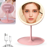 Rechargeable LED Makeup Mirror - Portable Beauty Light