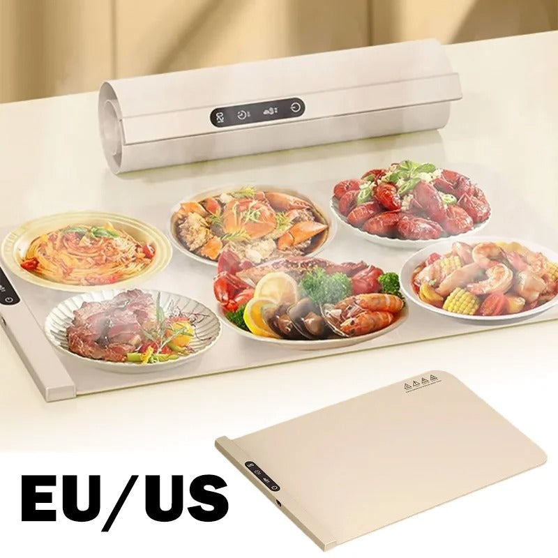 Electric Food Warmer Plate – Fast Heating Foldable Warming Mat
