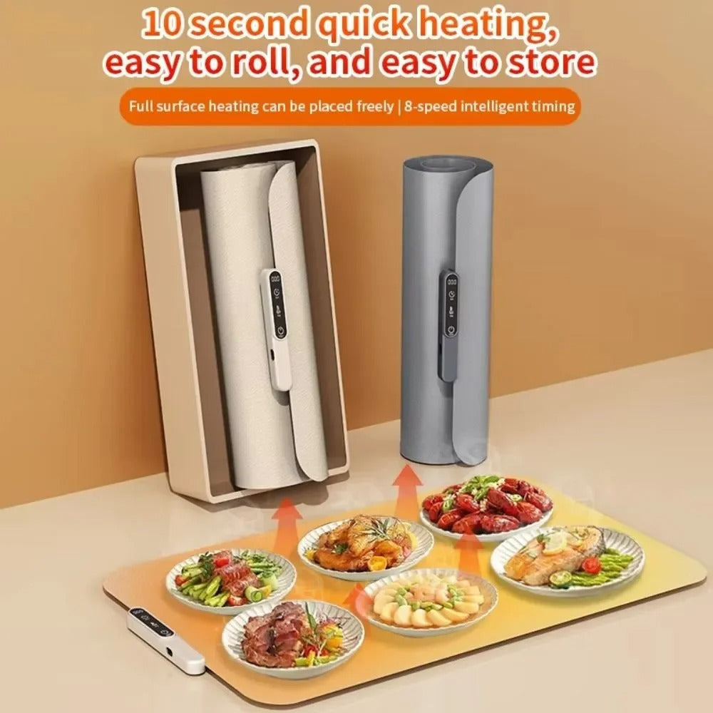 Electric Food Warmer Plate – Fast Heating Foldable Warming Mat