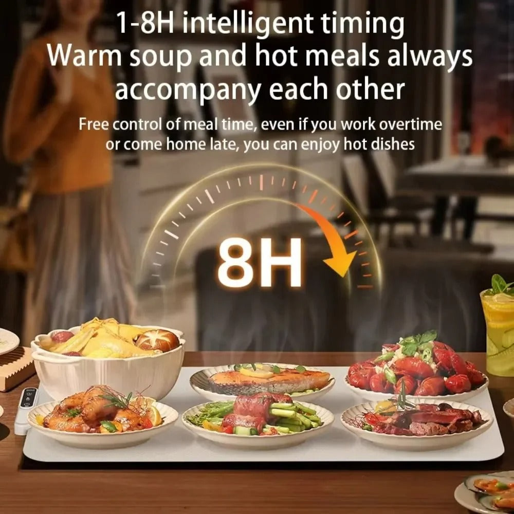 Electric Food Warmer Plate – Fast Heating Foldable Warming Mat