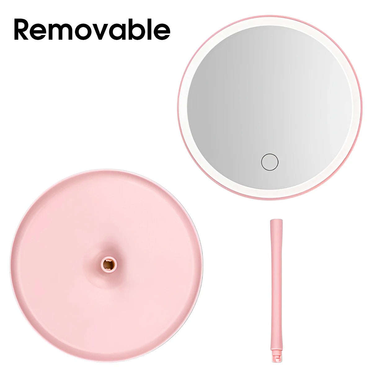 Rechargeable LED Makeup Mirror - Portable Beauty Light