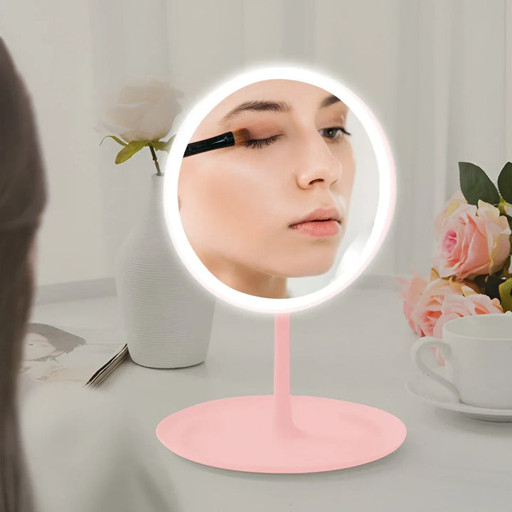 Rechargeable LED Makeup Mirror – Portable Beauty Light