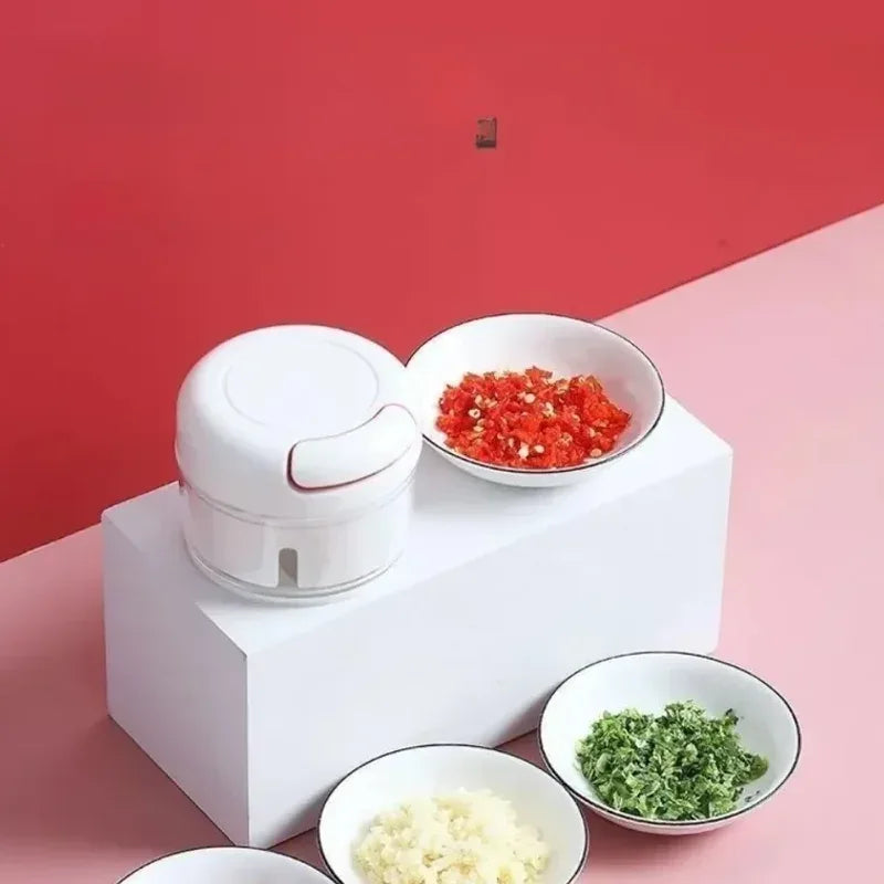 Manual Garlic Chopper with Easy Pull Mechanism