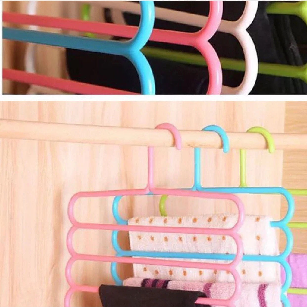 5-Layer Space Saving Pants Hanger Nexusmart view 6 - Nexusmart Pakistan