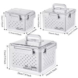 Three Fresh Box sizes 1000ml 2400ml and 4400ml with approximate dimensions