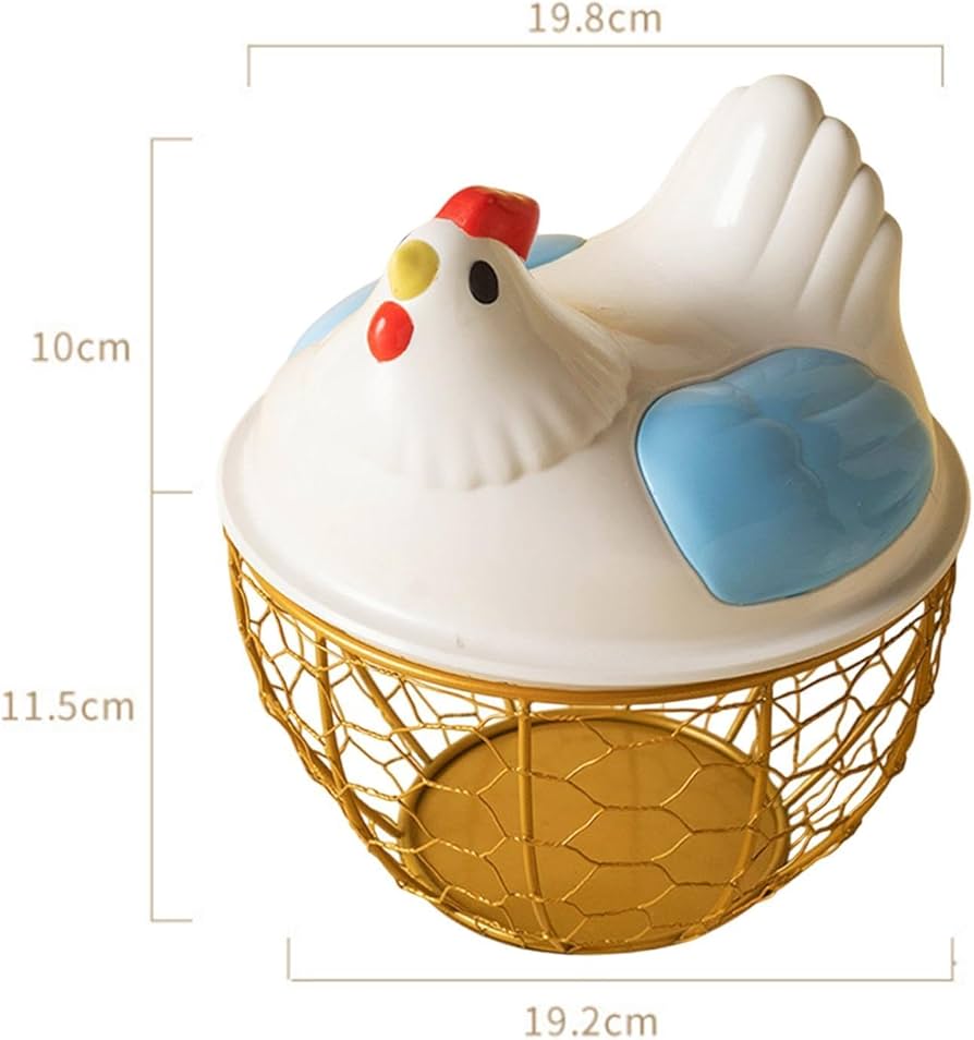 Large-capacity hen shaped plastic egg storage basket – gallery photo