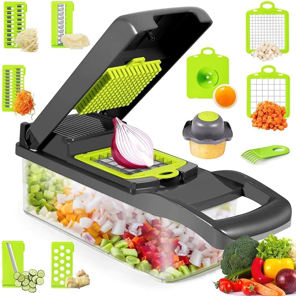 Vegetable slicer cutter shredder and cleaning accessories – supplier lifestyle product image