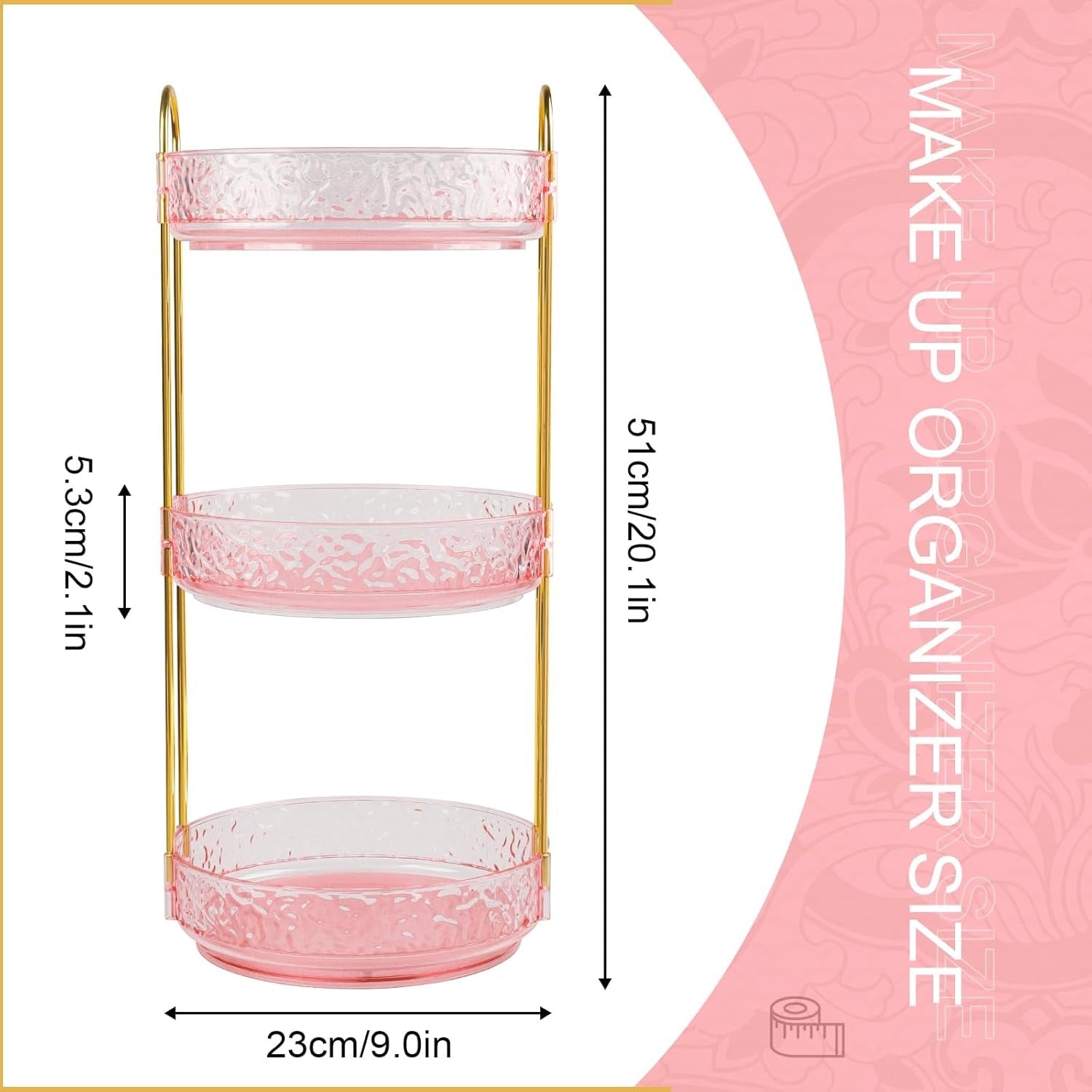 Acrylic Makeup & Skincare Storage Stand Nexusmart view 5 - Nexusmart Pakistan