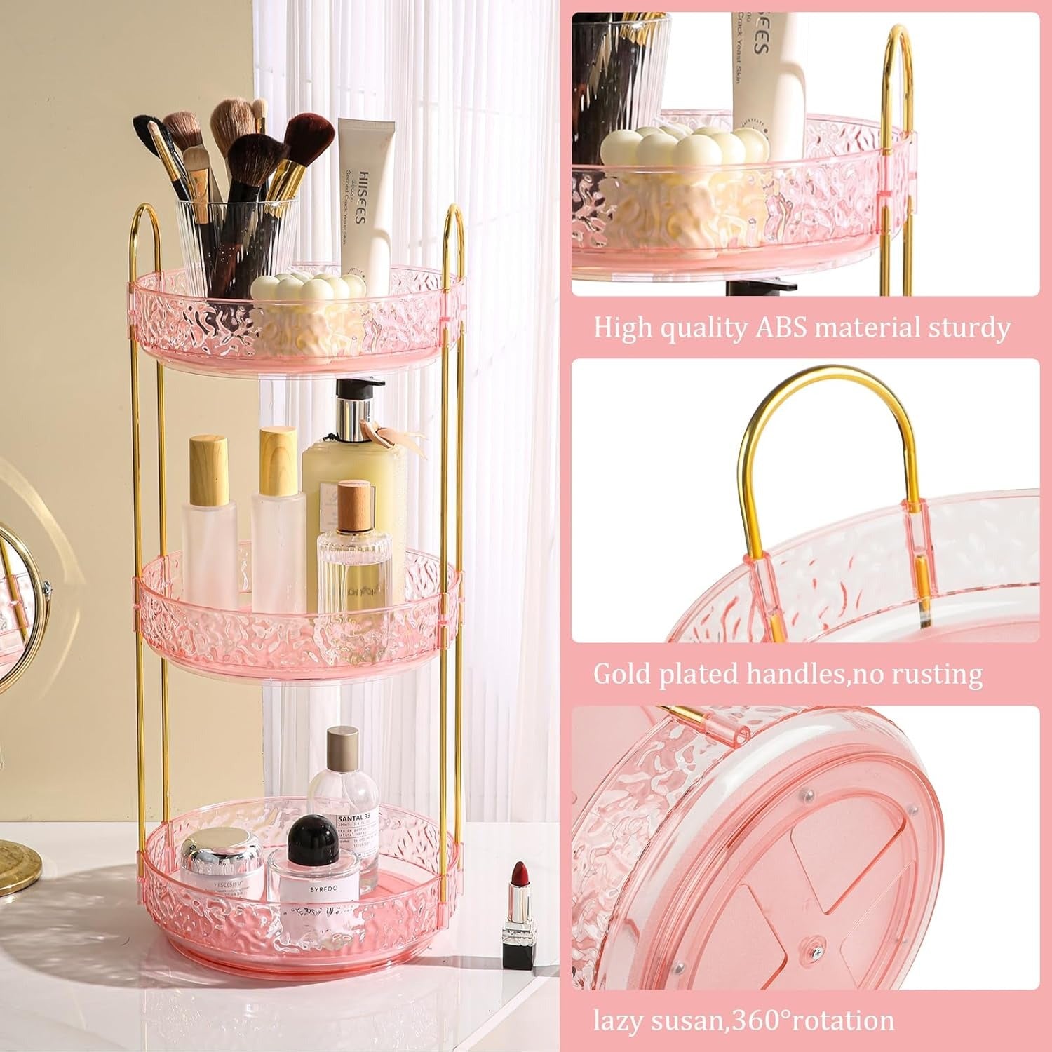 Acrylic Makeup & Skincare Storage Stand Nexusmart view 7 - Nexusmart Pakistan