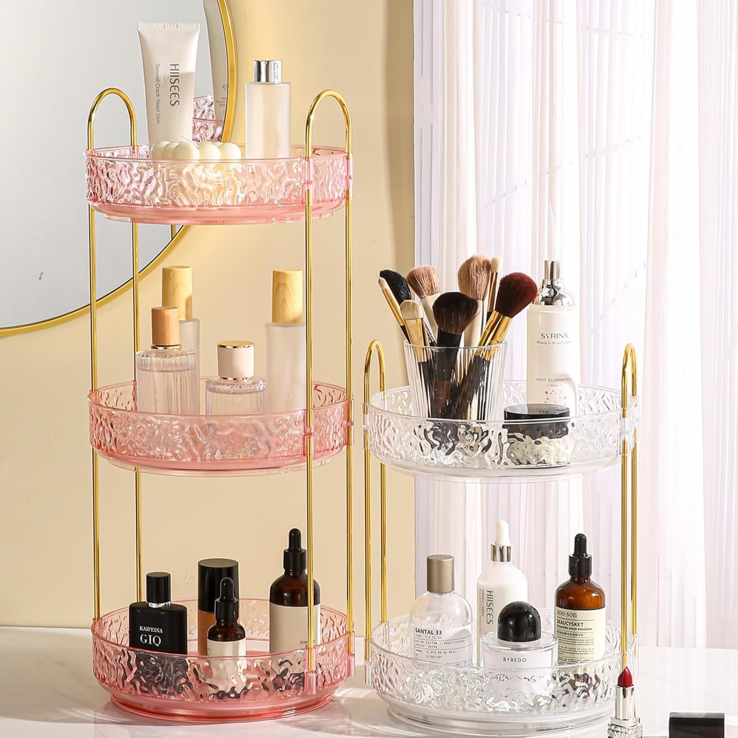 Acrylic Makeup & Skincare Storage Stand Nexusmart view 2 - Nexusmart Pakistan