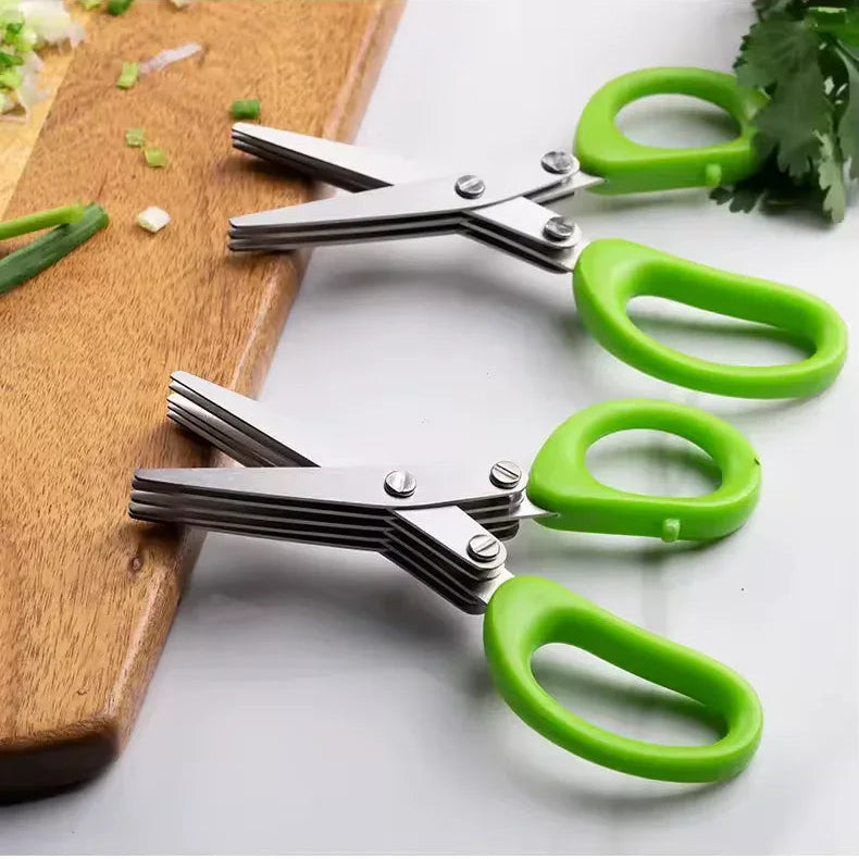 5 Blade Cutting Scissors for Kitchen Use