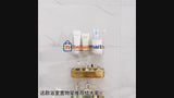 Luxury Acrylic Wall Mounted Bathroom Corner Shelf Organizer | Shampoo & Cosmetic Storage Rack