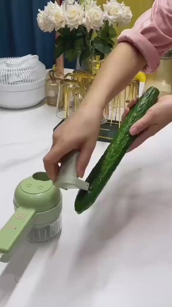 4-in-1 Rechargeable Vegetable Chopper – Home & Kitchen Essentials