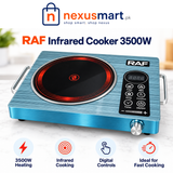 RAF Premium 3500W Infrared Cooker – Digital Control — NexusMart.pk