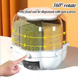 Rotating Rice Dispenser with 360° Rotation