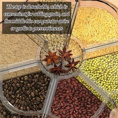 Rotating Rice Dispenser with 360° Rotation