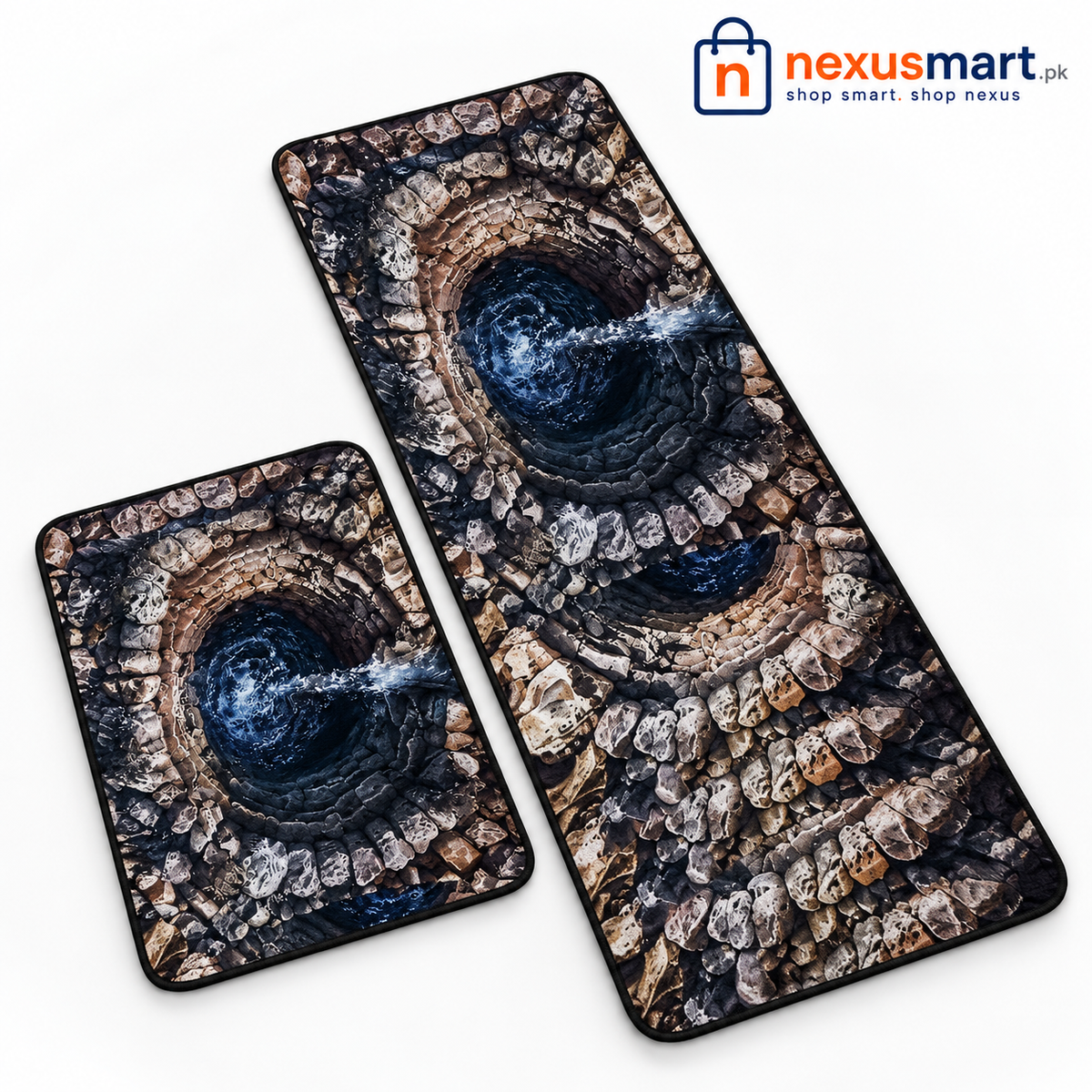 2 Pcs Anti-Slip Runner Mat Set – Water Absorbent & Easy to Clean