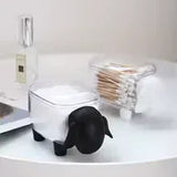 Sheep Shaped Cotton Swab Holder - Cute Storage Bin