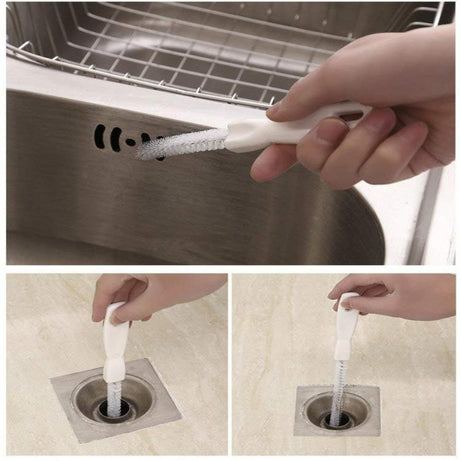 Flexible Drain Pipe Cleaner Brush Sink Dredge Tool Bath view 2 - Nexusmart Pakistan