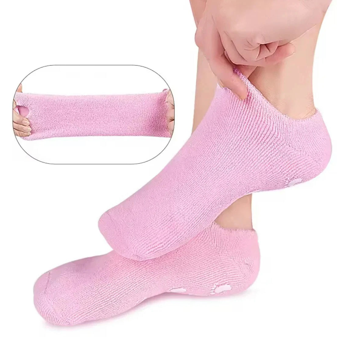 Spa Gel Heel Socks Dry Cracked Heel Relief Nexusmart view 4 - Nexusmart Pakistan
