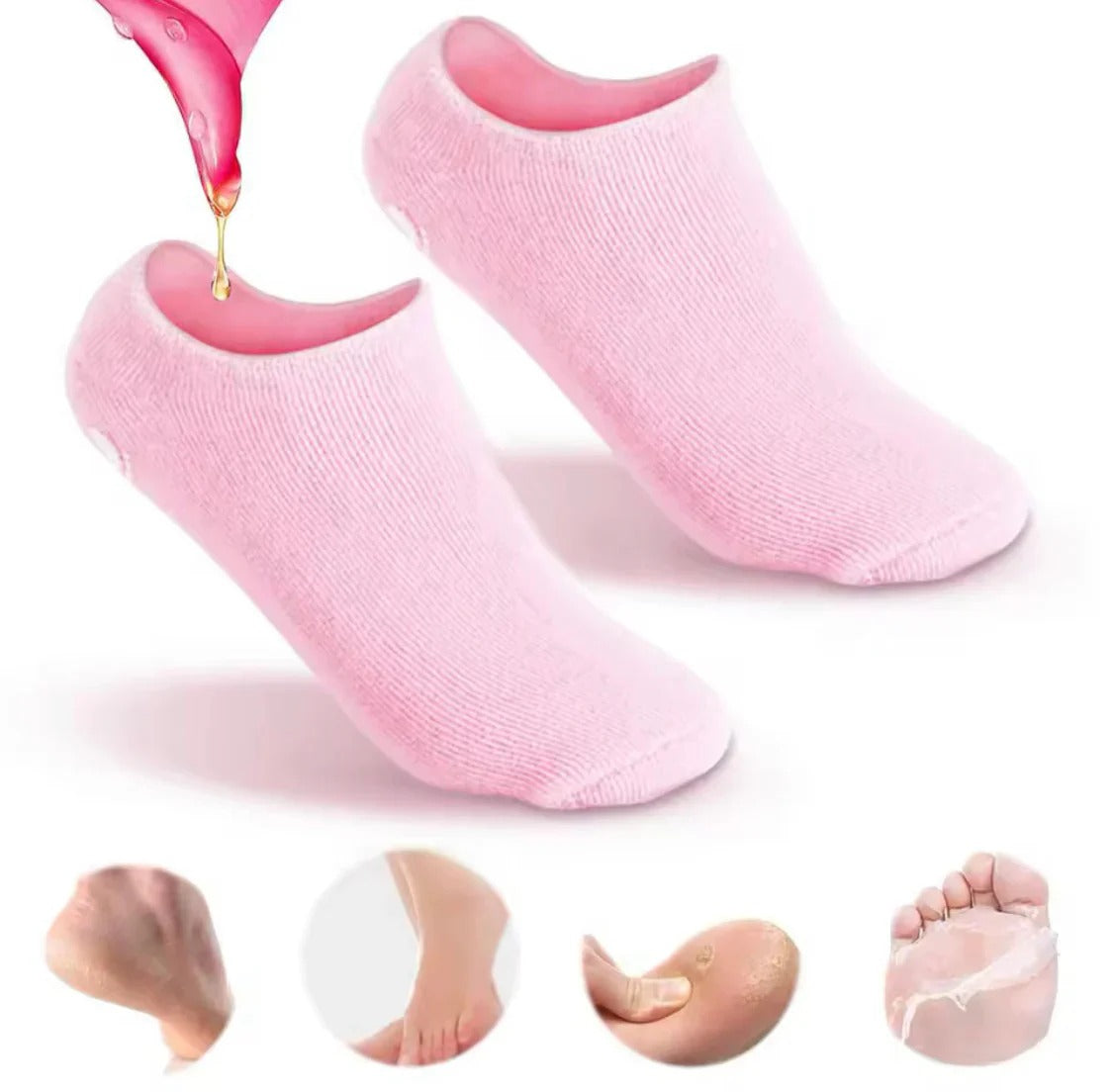 Spa Gel Heel Socks Dry Cracked Heel Relief Nexusmart view 5 - Nexusmart Pakistan