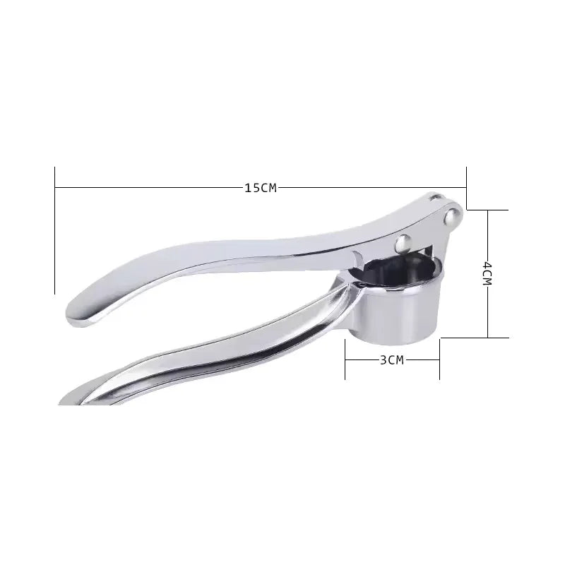 Stainless Steel Garlic Press – Durable Kitchen Tool