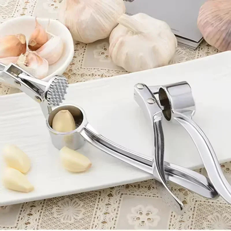 Stainless Steel Garlic Press – Durable Kitchen Tool