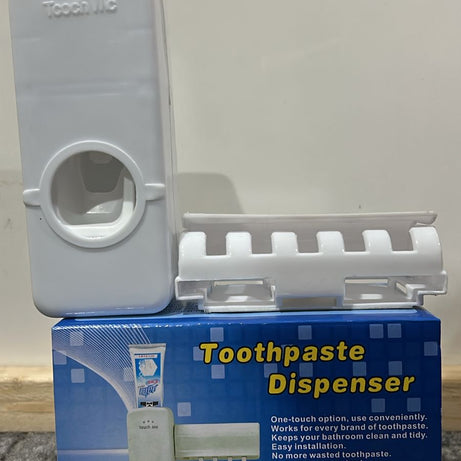Toothpaste Dispenser with Brush Holder – Bathroom & Personal Care