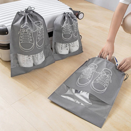 Portable Shoe Organizer Drawstring Bag Home Organization view 3 - Nexusmart Pakistan