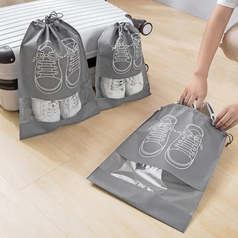 Portable Shoe Organizer Drawstring Bag Home Organization view 3 - Nexusmart Pakistan