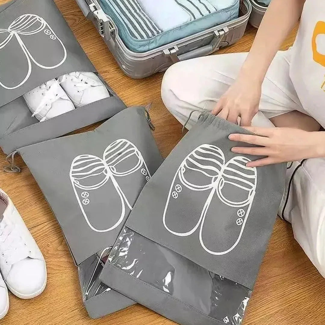 Portable Shoe Organizer Drawstring Bag Home Organization product image - Nexusmart Pakistan