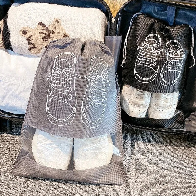 Portable Shoe Organizer Drawstring Bag Home Organization view 5 - Nexusmart Pakistan